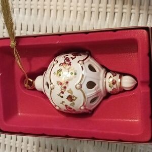 Vintage Lenox globe ornament